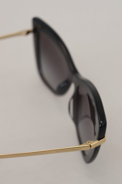Black Cat Eye Full Rim Acetate DG4374F Sunglasses
