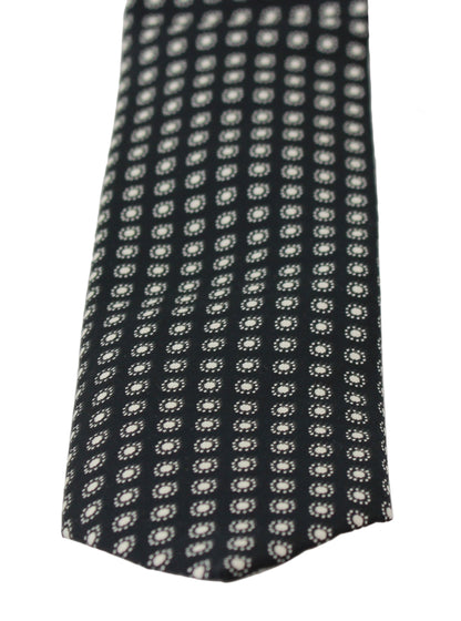 Black Patterned Classic Mens Slim Necktie Tie