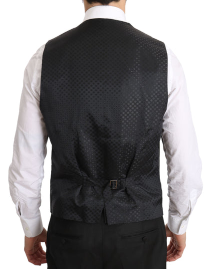 Gray Gilet STAFF Regular Fit Formal Vest
