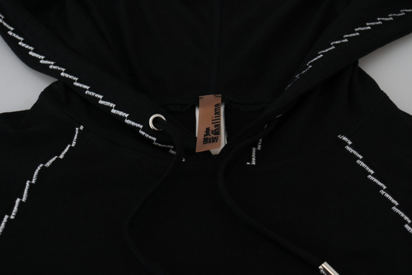 Black Cotton Hooded Sweatshirt Sweater