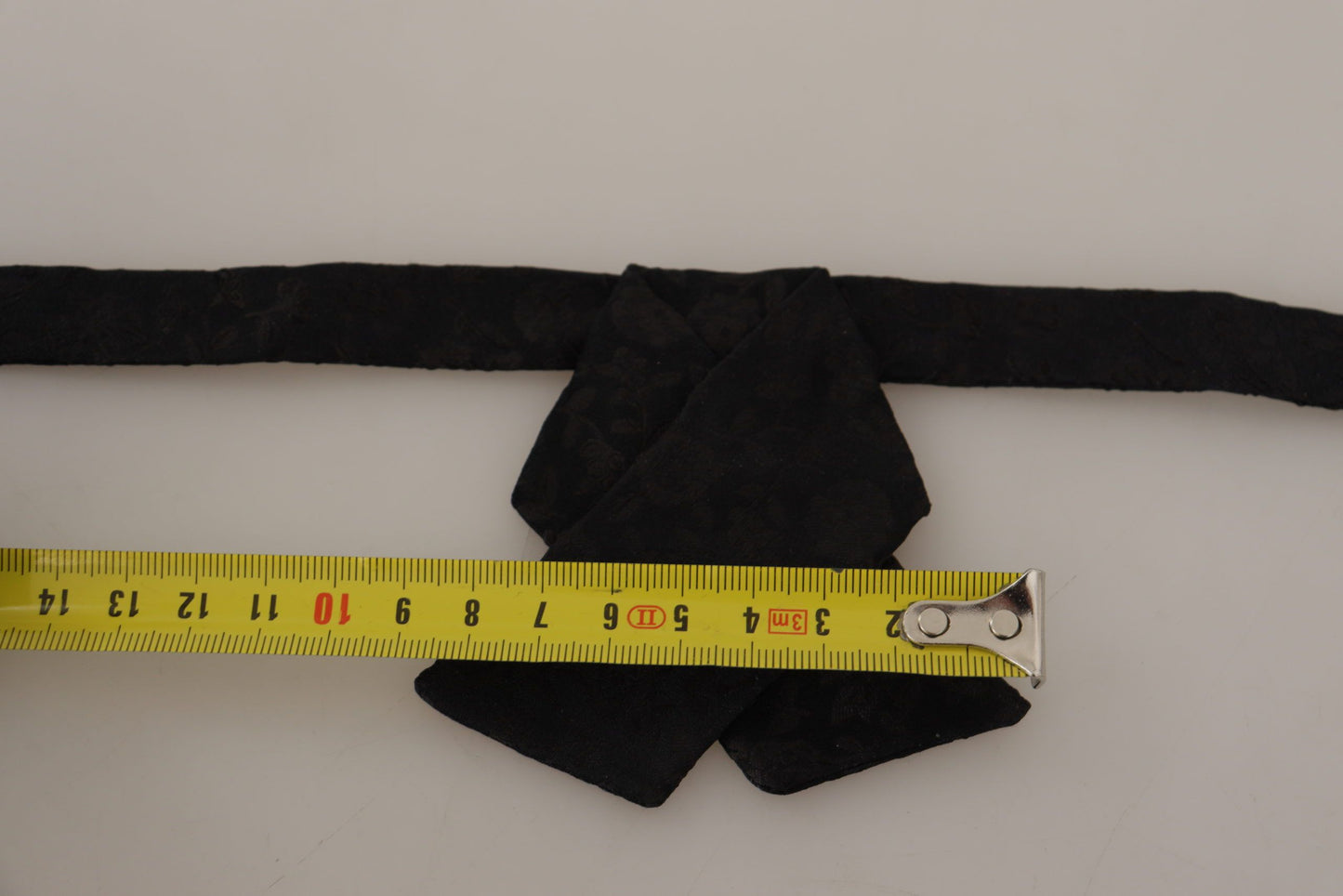 Black 100% Silk Adjustable Neck Papillon Bow Tie