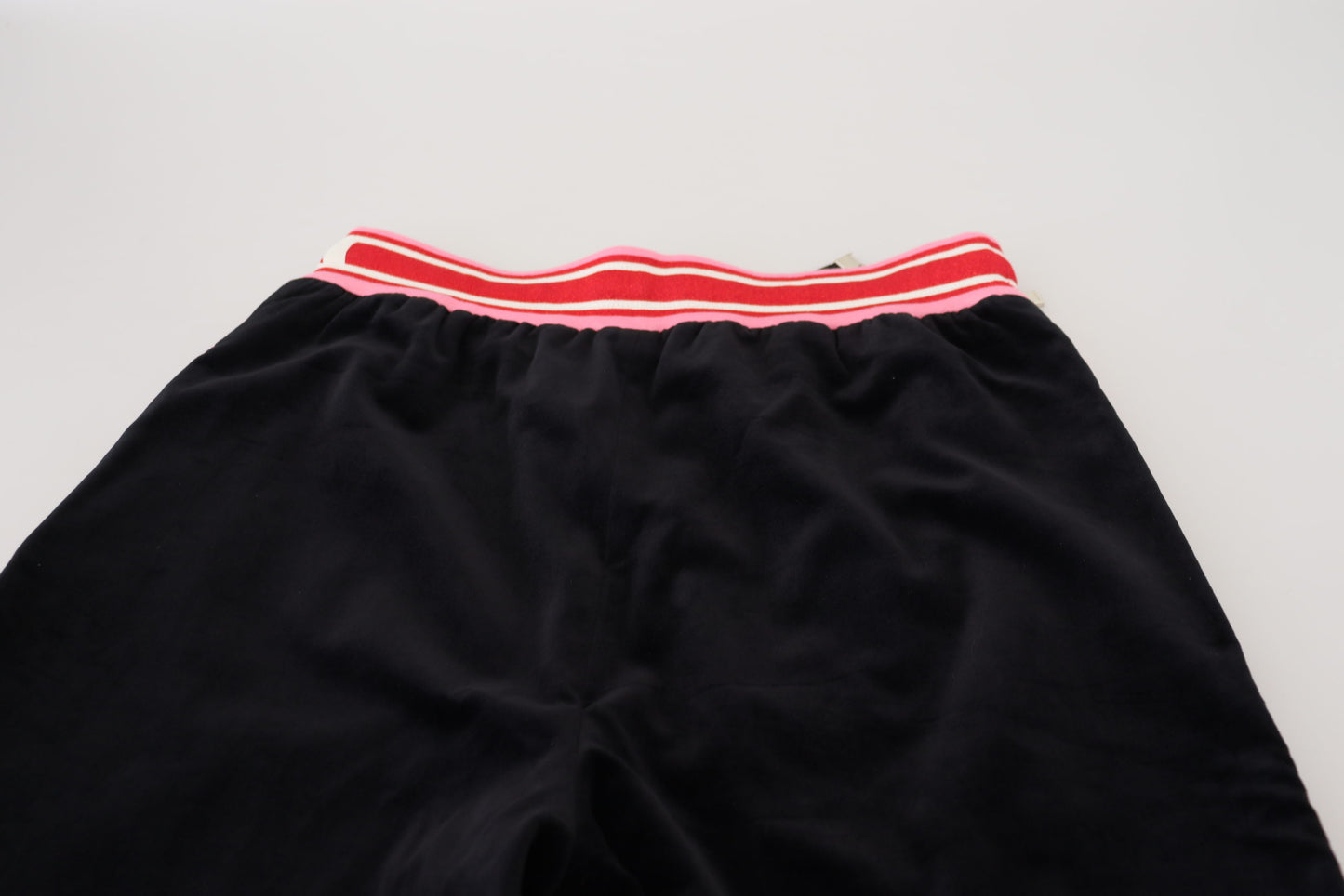 Black Cotton DG Logo Sweatpants Pants
