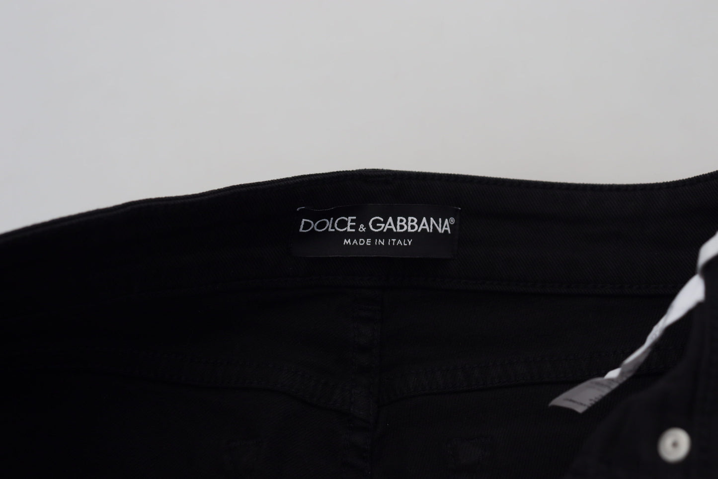 Black Cotton Skinny Mid Waist Denim Jeans