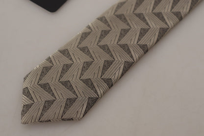 Beige Fantasy Pattern Adjustable Necktie Accessory Tie