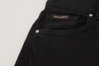 Black Cotton Skinny Women Denim Jeans