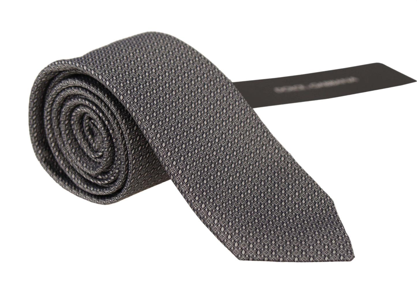White Black Fantasy Pattern Accessory Necktie