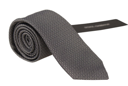 White Black Fantasy Pattern Accessory Necktie