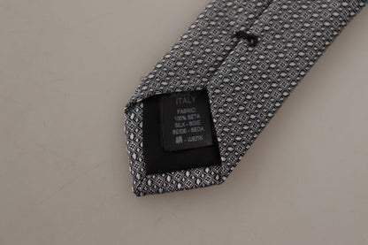 White Black Fantasy Pattern Accessory Necktie