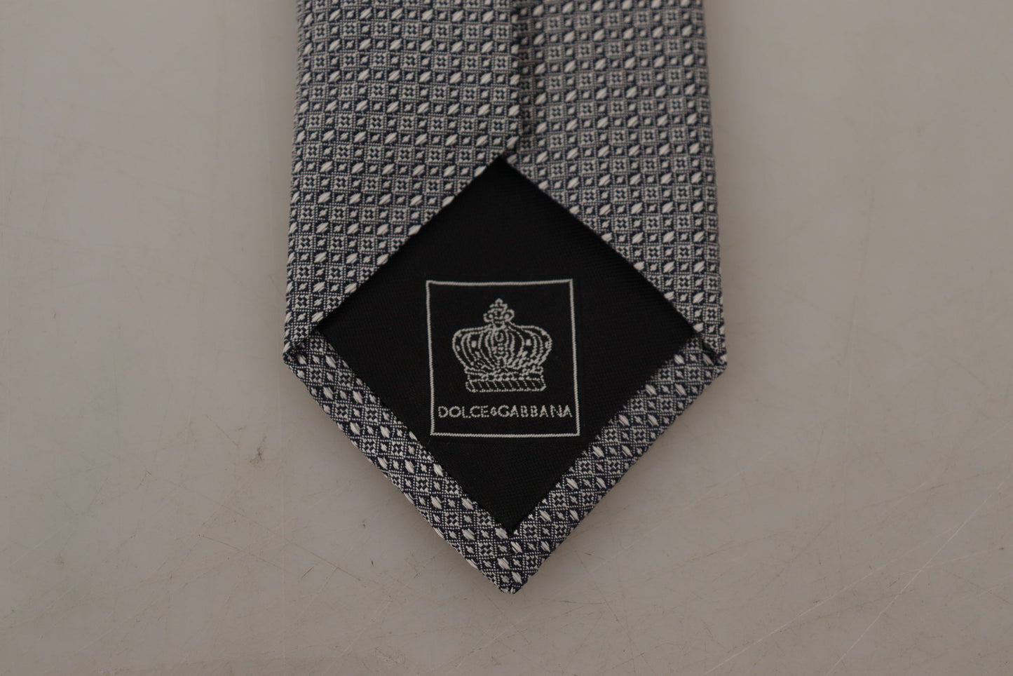 White Black Fantasy Pattern Accessory Necktie