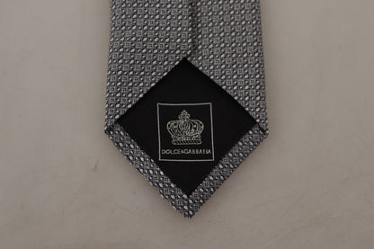 White Black Fantasy Pattern Accessory Necktie