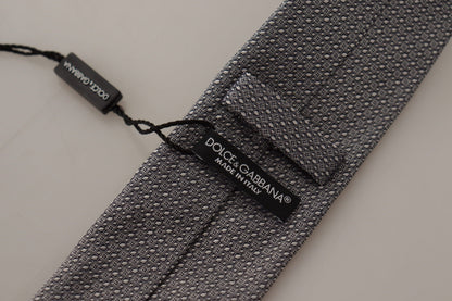 White Black Fantasy Pattern Accessory Necktie