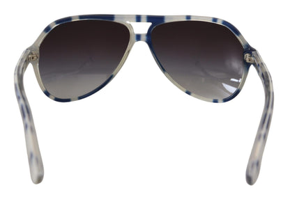 White Blue Stripe Full Frame Plastic DG4182P Sunglasses
