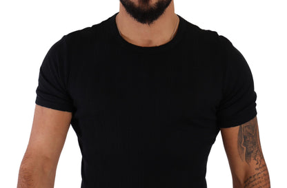 Black Cotton Stretch T-shirt Underwear