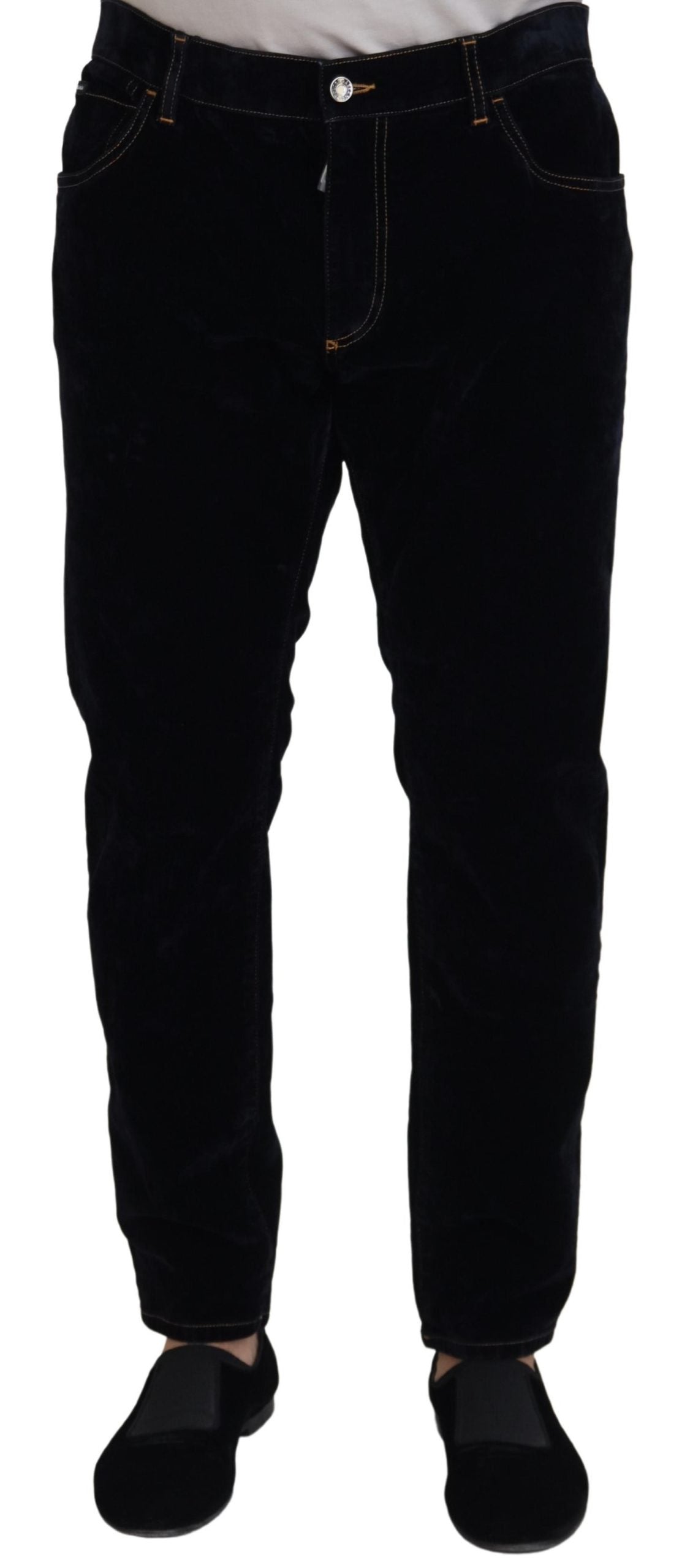 Black Cotton Slim Fit Casual Denim Jeans