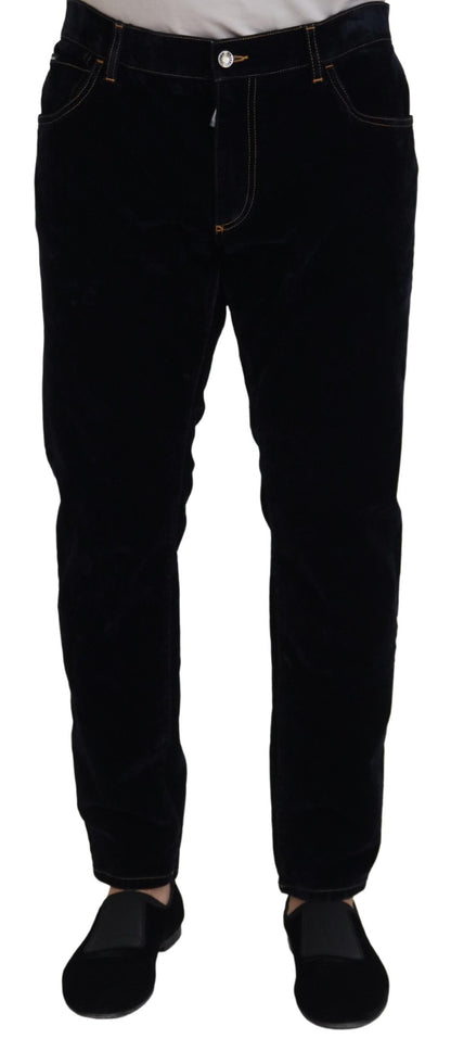 Black Cotton Slim Fit Casual Denim Jeans