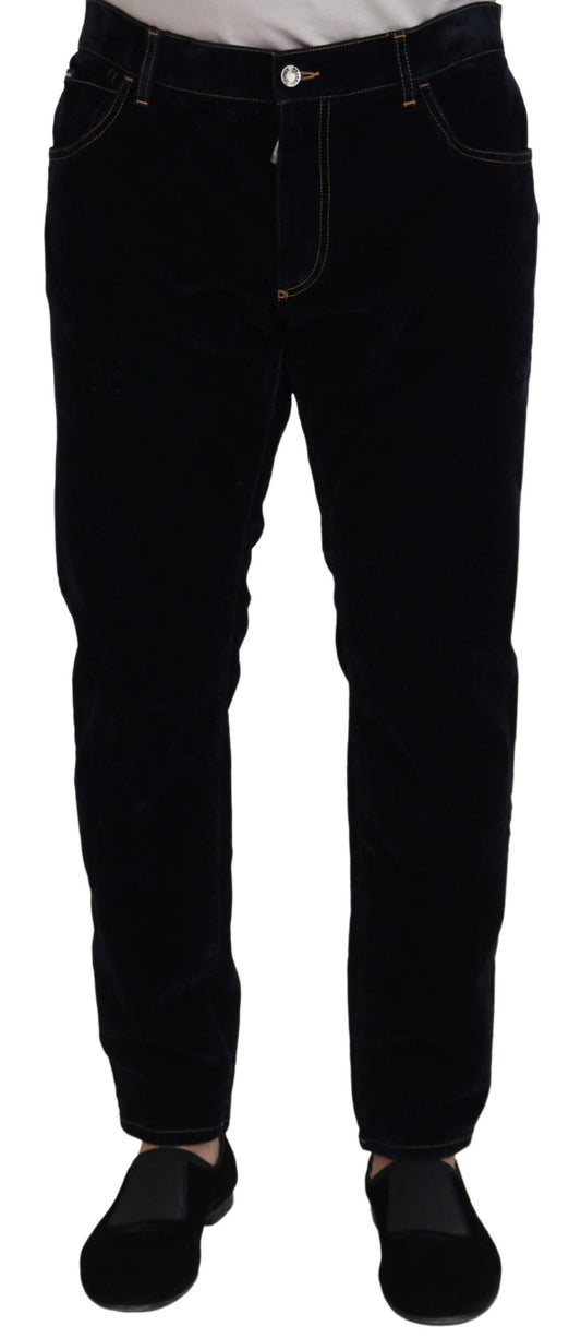 Black Cotton Slim Fit Casual Denim Jeans