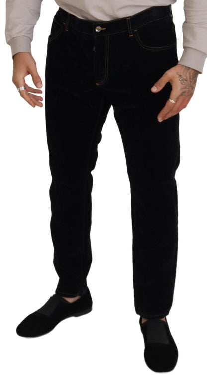 Black Cotton Slim Fit Casual Denim Jeans