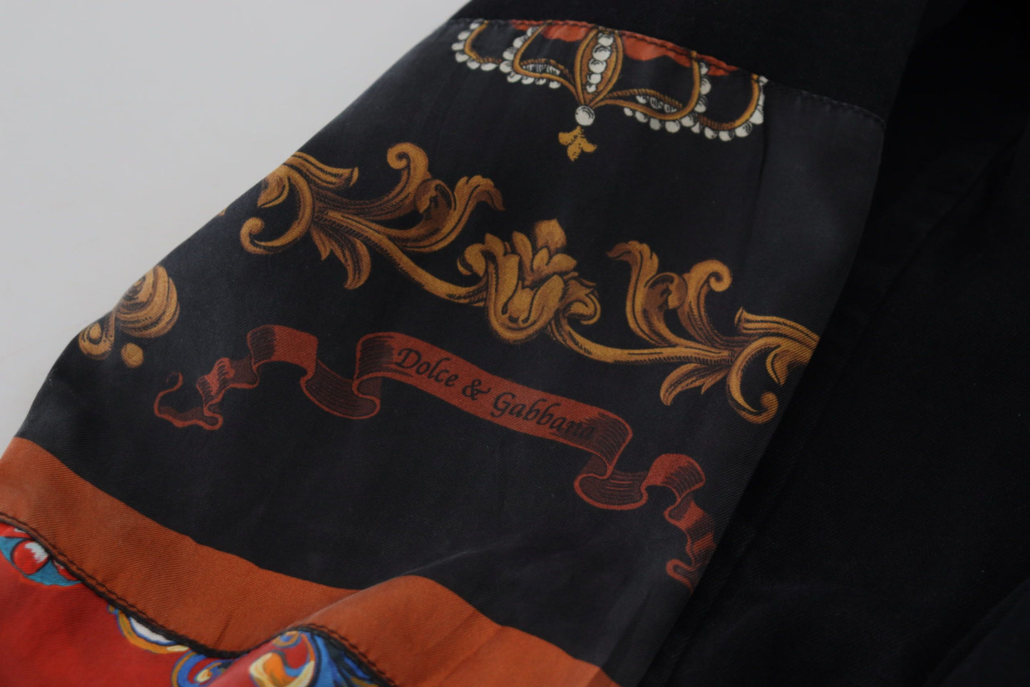 Black Cotton Crewneck Pullover Logo Sweater