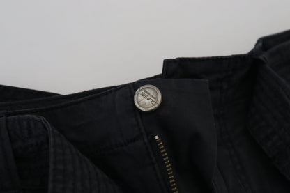 Black Belted Cargo Men Pants