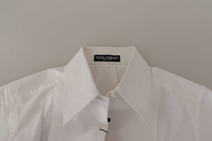 White Sleeveless Tuxedo Formal Blouse Top