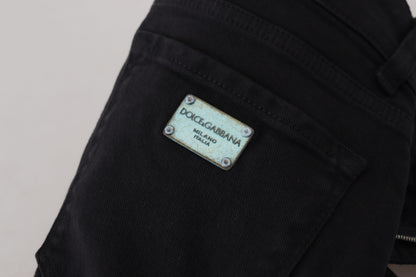 Black Cotton Skinny Women Denim Jeans