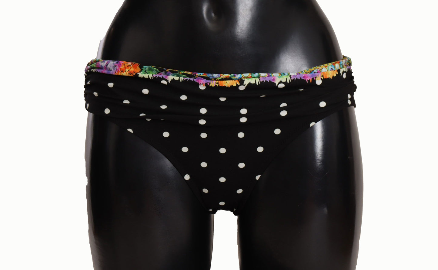 Bikini Bottom Black Polka Dot Swimwear