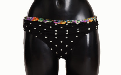 Bikini Bottom Black Polka Dot Swimwear