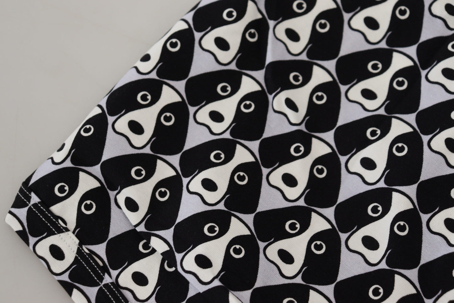 Black Dog Print Cotton Regular Boxer Underwear
