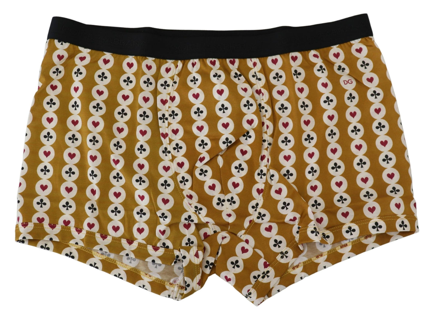 Yellow Printed Cotton Regular Boxer Underwear