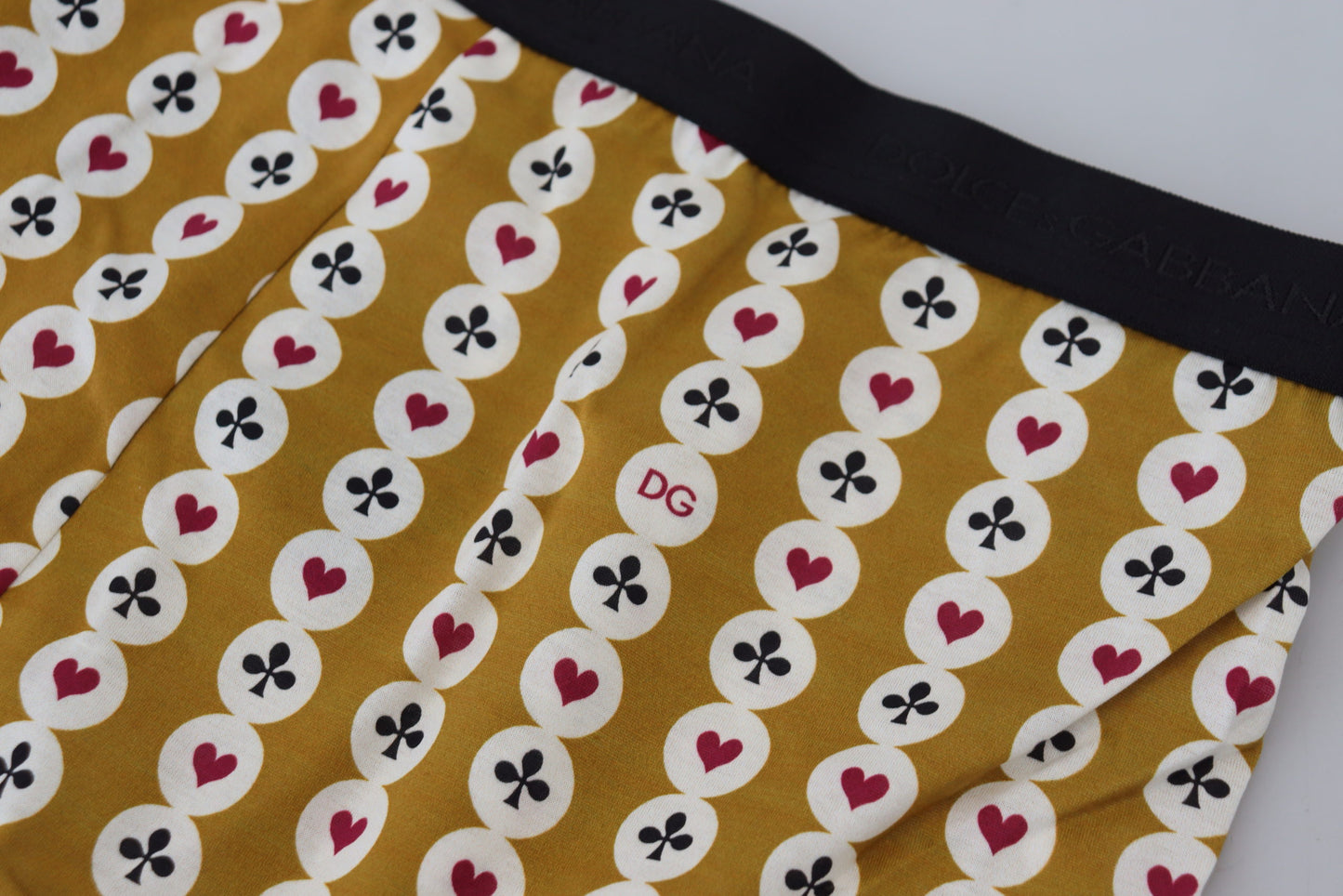 Yellow Printed Cotton Regular Boxer Underwear