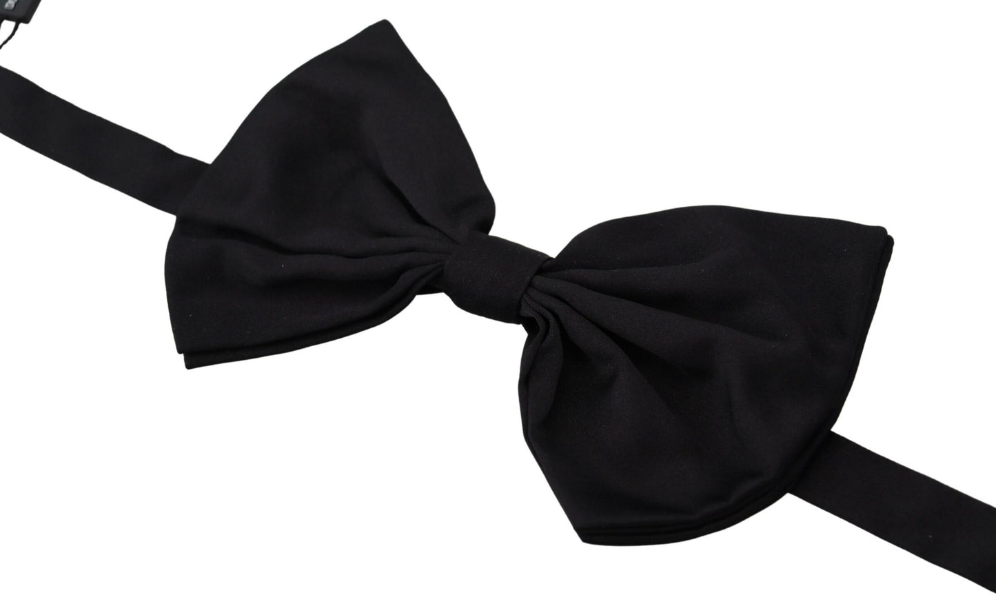 Black Cotton Adjustable Neck Papillon Bow Tie