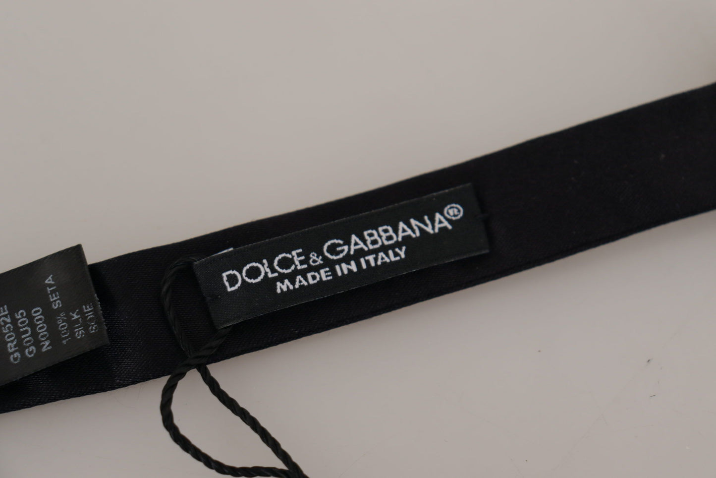 Black 100% Silk Adjustable Neck Papillon Tie