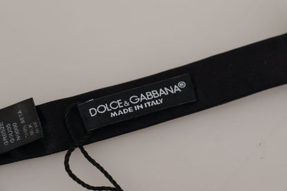 Black 100% Silk Adjustable Neck Papillon Tie