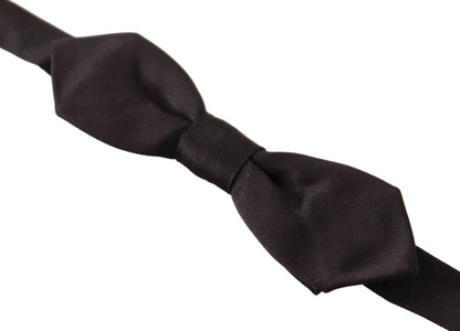 Black 100% Silk Adjustable Neck Papillon Tie