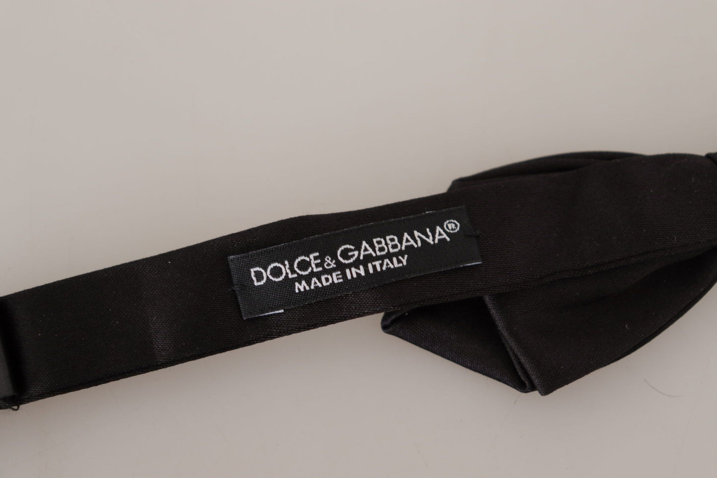 Black 100% Silk Adjustable Neck Papillon Tie