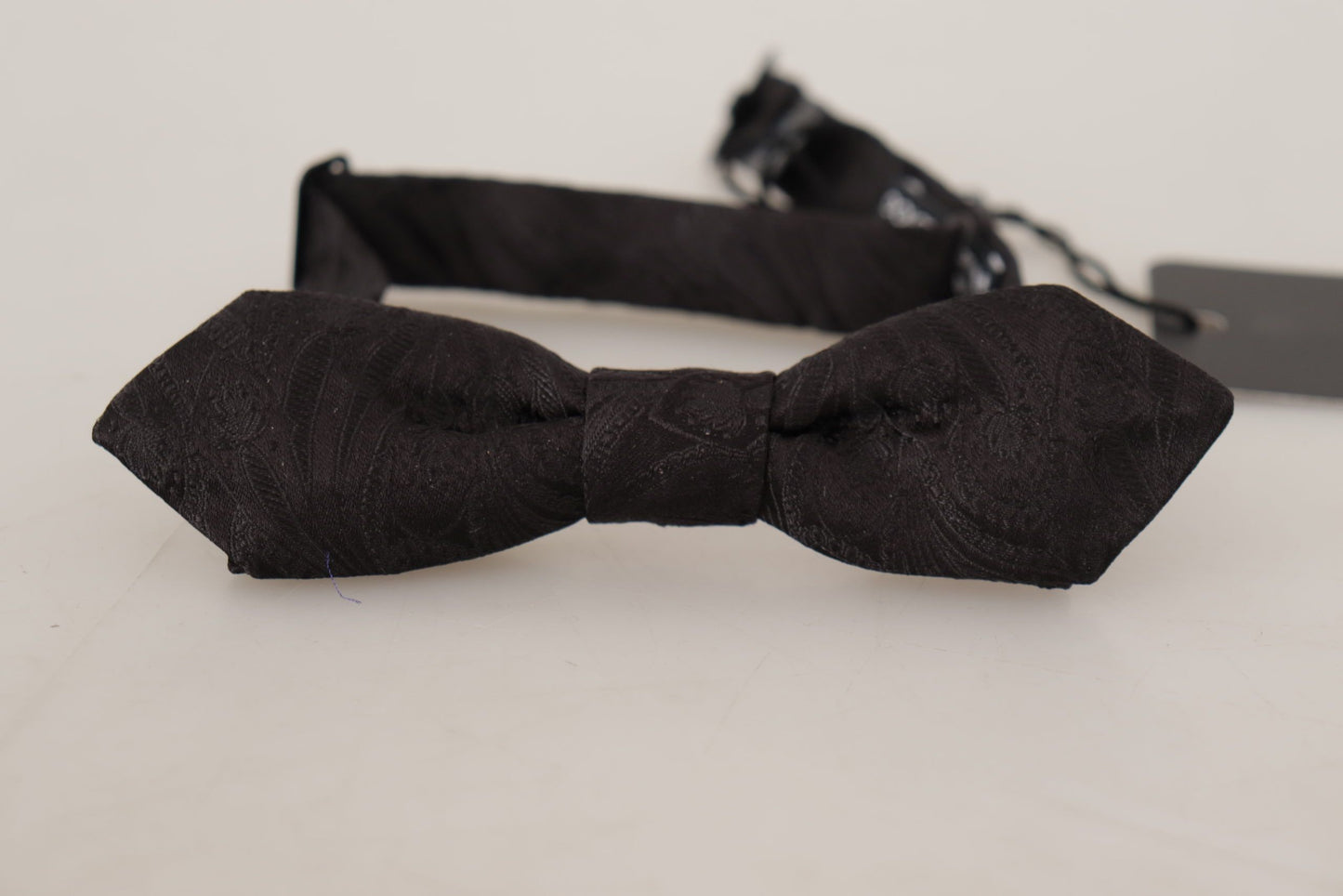 Black 100% Silk Adjustable Neck Papillon  Tie