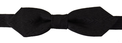 Black 100% Silk Adjustable Neck Papillon Tie