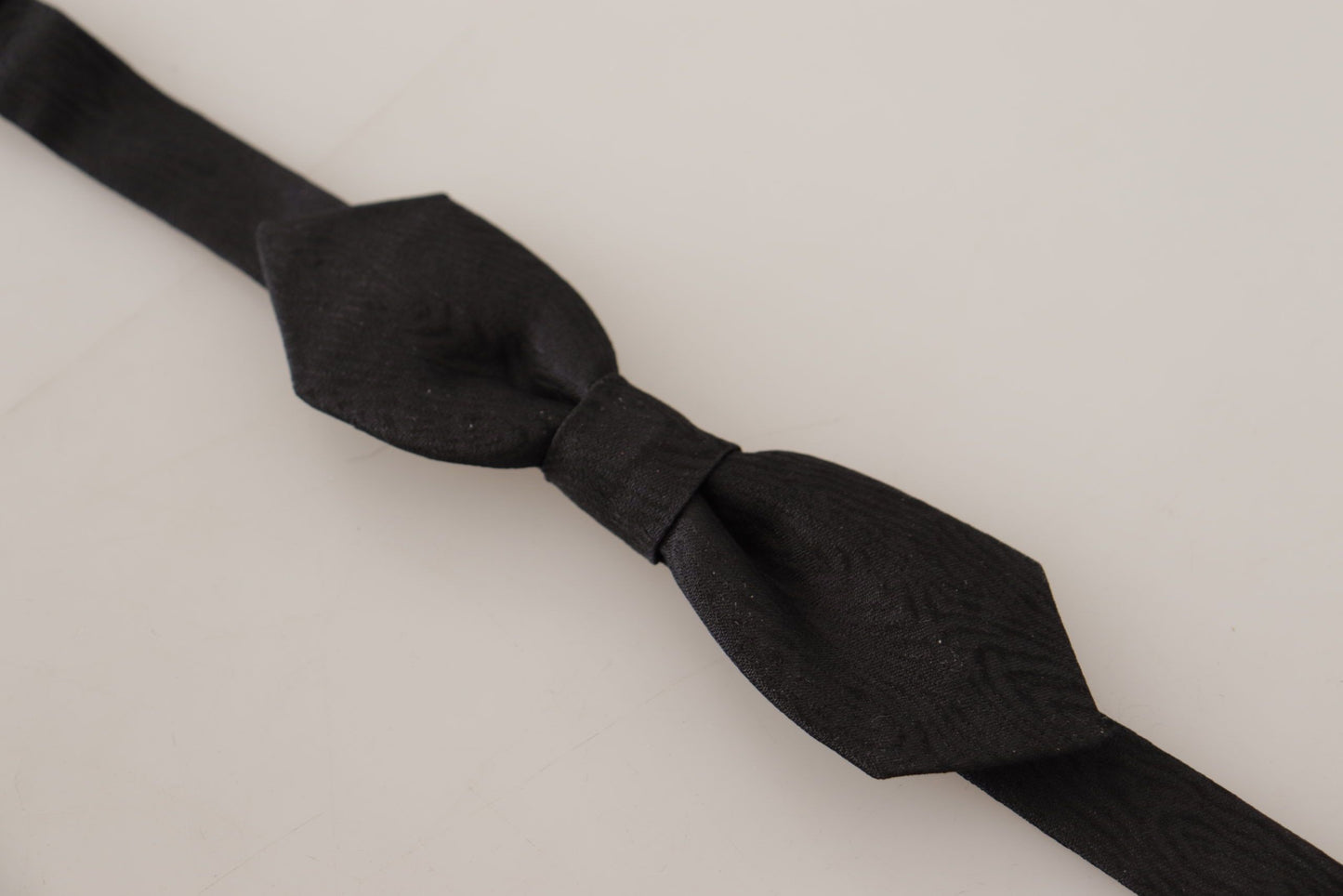 Black 100% Silk Adjustable Neck Papillon Tie