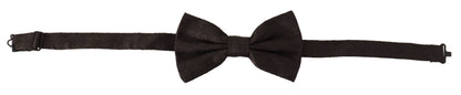Black 100% Silk Adjustable Neck Papillon Tie