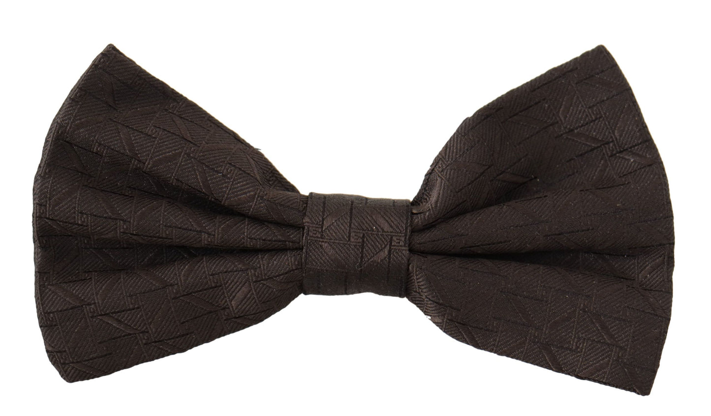 Black 100% Silk Adjustable Neck Papillon Tie
