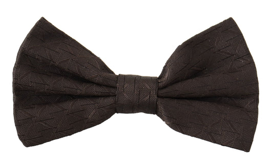 Black 100% Silk Adjustable Neck Papillon Tie