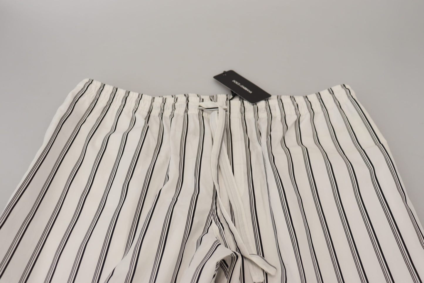 White Striped Cotton Men Pants