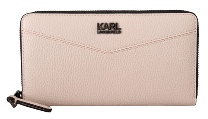 Light Pink Zip Closure Karl Wallet