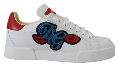 White Portofino Logo Classic Sneakers Shoes