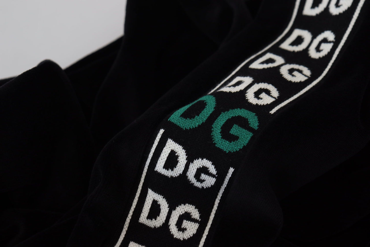Black Cotton Velvet DG Sweatshirt Sweater