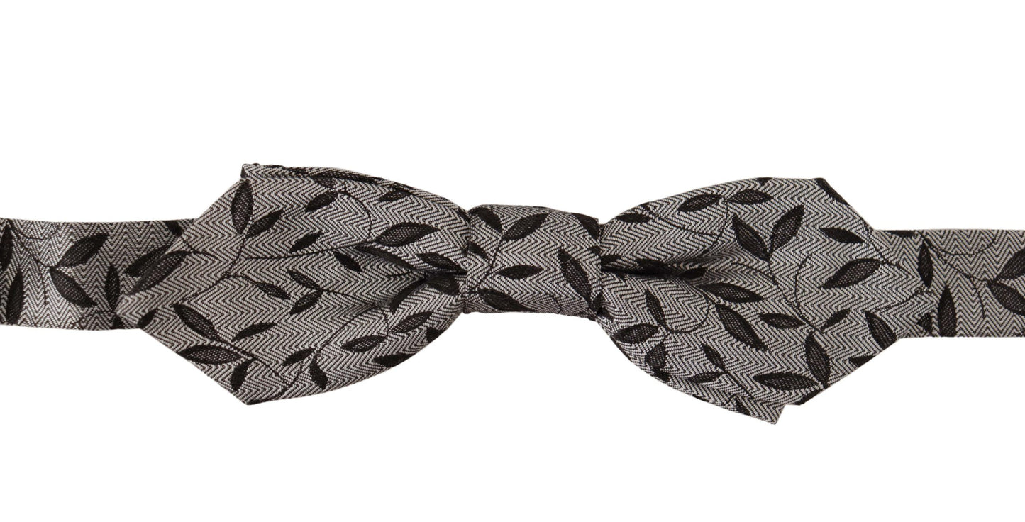 Black 100% Silk Adjustable Neck Papillon Tie