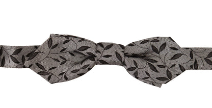 Black 100% Silk Adjustable Neck Papillon Tie