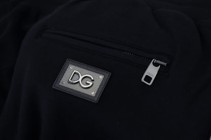 Black Cotton Mens Jogger Pants