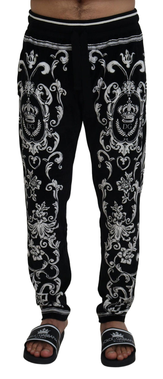 Black Cotton Heritage Sweatpants Jogging Pants