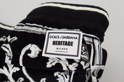 Black Cotton Heritage Sweatpants Jogging Pants